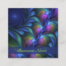 Farbenfrohe Abstrakte blaurosa grünes Fraktal