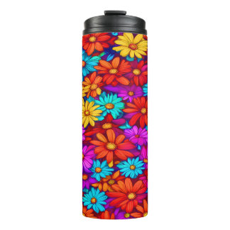 Farbenfrohe Abstrakte Blüte #71 - Thermosbecher