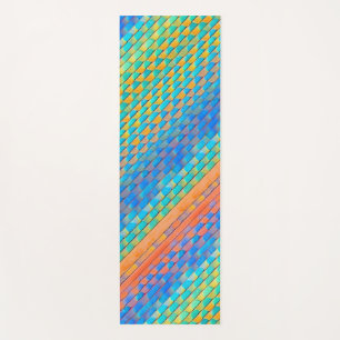 Farbenfrohe Abstrakte, digitale Muster Yogamatte