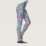 Farbenfrohe Abstrakte Doodle wirl Pattern, Fun Leggings<br><div class="desc">Super lustige Leggings mit einem farbenfrohen abstrakten Doodle-wirl-Muster. Ideal für einen Abend,  ein Konzert,  ein Festival,  ein Yoga-Training oder den alltäglichen Gebrauch.</div>