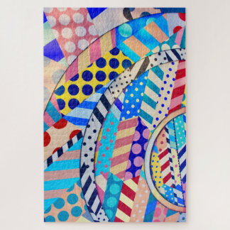 Farbenfrohe Abstrakte Formen Erwachsene Puzzle