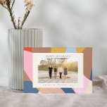 Farbenfrohe Abstrakte Foto Feiertagskarte<br><div class="desc">Wünschen Sie Ihren Freunden und Ihrer Familie einen glücklichen Urlaub mit diesen wunderschönen Karten mit Ihrem Lieblings-Foto und einem farbenfrohen abstrakten Design.</div>