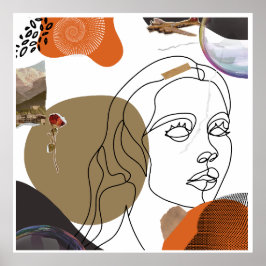 Farbenfrohe Abstrakte Frauenkirche Kunst, Dichtung Poster