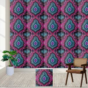 Farbenfrohe Abstrakte Geode Agate Tile Fliese