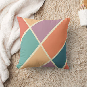 Farbenfrohe abstrakte geometrische Formen Design Kissen