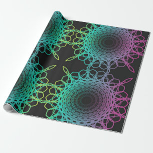Farbenfrohe abstrakte geometrische Spitze nahtlose Geschenkpapier