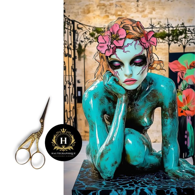 Farbenfrohe Abstrakte Gotik Pariser Gargoyle Dekou Seidenpapier (Von Creator hochgeladen)