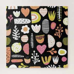 Farbenfrohe abstrakte Kinder nahtlos. Puzzle