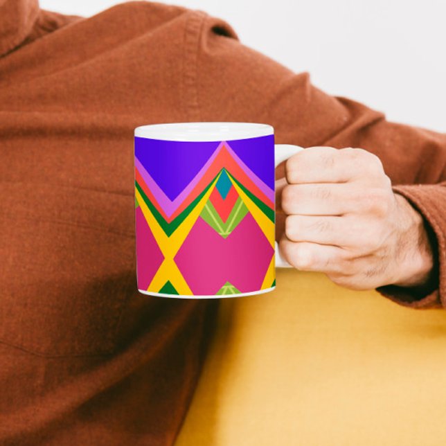 Farbenfrohe abstrakte Kunst Kaffeetasse (Von Creator hochgeladen)