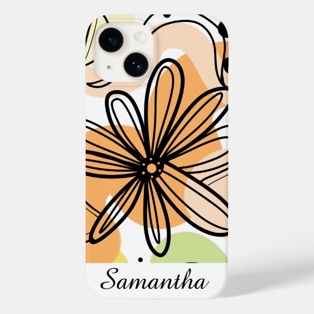 Farbenfrohe Abstrakte Kunst Zeichnend Case-Mate iPhone Hülle (Rückseite)