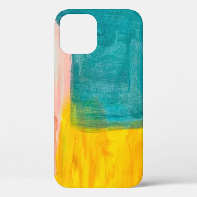 Farbenfrohe Abstrakte Kunstmalerei Hintergrund. Mo Case-Mate iPhone Hülle (Rückseite)