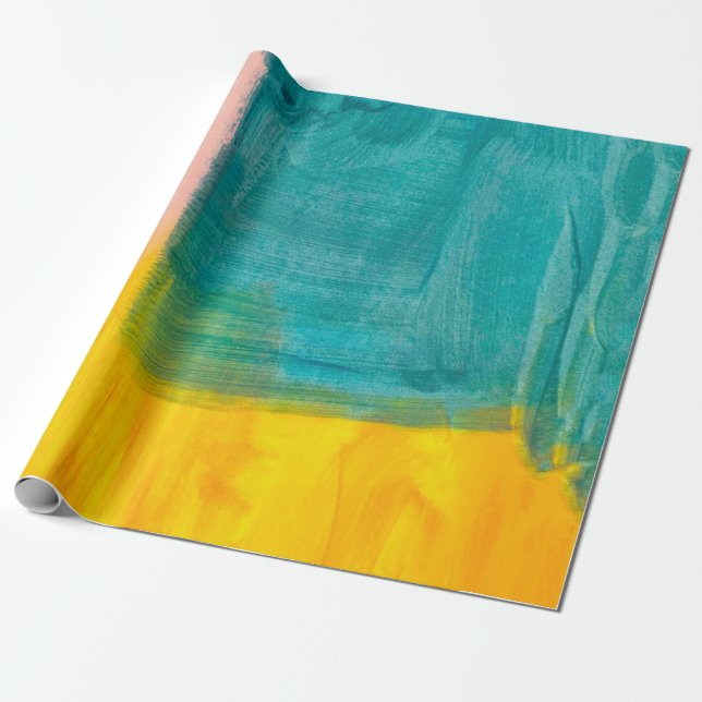 Farbenfrohe Abstrakte Kunstmalerei Hintergrund. Mo Geschenkpapier (Ungerollt)