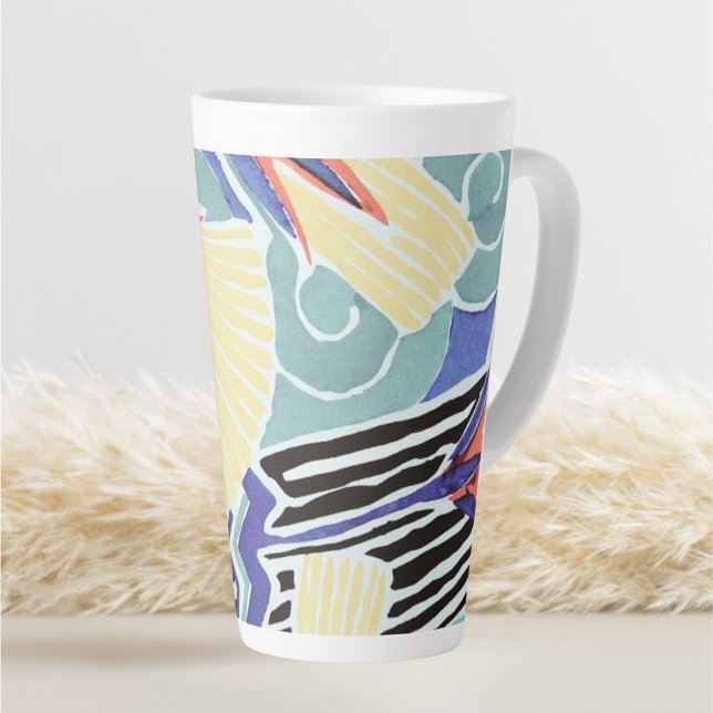 Farbenfrohe Abstrakte Kunstmuster von E.A. Séguy Milchtasse (Von Creator hochgeladen)