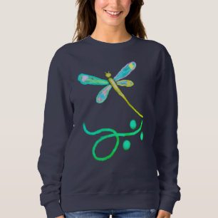 Farbenfrohe Abstrakte Libelle Sweatshirt