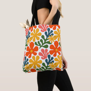 Farbenfrohe abstrakte Matisse-Blumen-Retro-Kunst