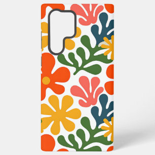 Farbenfrohe abstrakte Matisse-Blumen-Retro-Kunst Samsung Galaxy Hülle