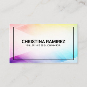 Farbenfrohe Abstrakte moderne Umgebung Visitenkarte