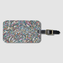 Farbenfrohe abstrakte Mosaik-Muster-Laptoptasche