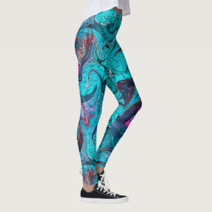 Farbenfrohe Abstrakte Mosaikmedaille oder Drachens Leggings