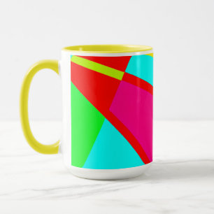 Farbenfrohe Abstrakte Muster Kunst, Kultur Tasse