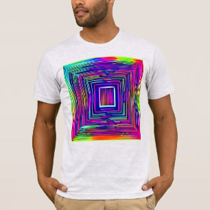 Farbenfrohe Abstrakte Neon Spectrum Art T-Shirt