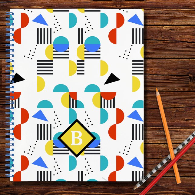 Farbenfrohe Abstrakte Personalisiert School Notebo Notizbuch (Von Creator hochgeladen)