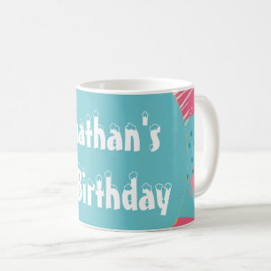 Farbenfrohe Abstrakte Personalisierte Kaffeetasse