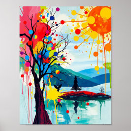 Farbenfrohe Abstrakte Poster