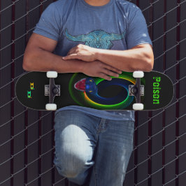 Farbenfrohe Abstrakte Schlange Dd Brand Skateboard