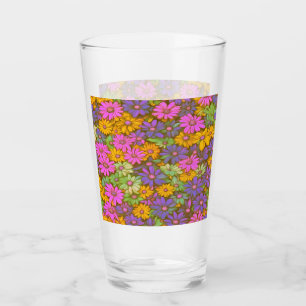Farbenfrohe Abstrakte Tageszeitungen #20 Glas