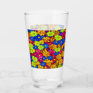 Farbenfrohe Abstrakte Tageszeitungen #22 Glas
