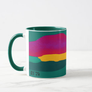 Farbenfrohe Abstrakte Tasse von Beth Stafford
