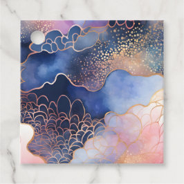 Farbenfrohe Abstrakte Tintenpatronen Geschenkanhänger