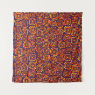 Farbenfrohe abstrakte, Vintage nahtlose Muster. Wandteppich