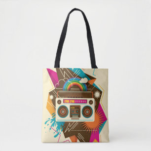 Farbenfrohe Abstrakte Vintage Radio-Illustration