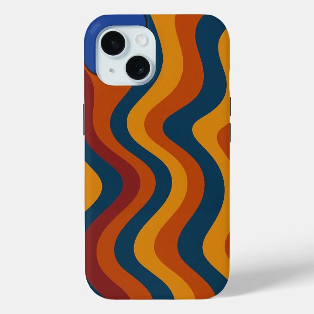 Farbenfrohe Abstrakte Waves Case-Mate iPhone Hülle (Rückseite)