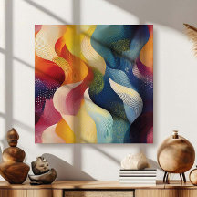 Farbenfrohe abstrakte wirbelnde Bänder