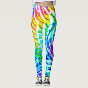 Farbenfrohe Abstraktionsmuster Leggings