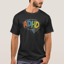Farbenfrohe ADHD Brain Chalkboard Kunst Neurovielf