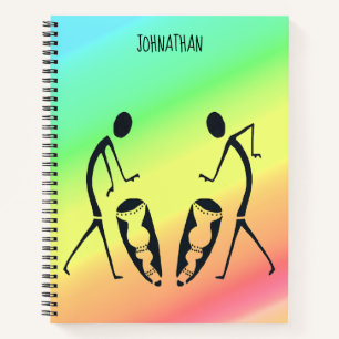 Farbenfrohe afrikanische Kunst, Feiern von Farben Notizbuch