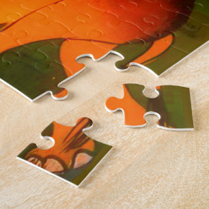 Farbenfrohe afrikanische Safari-Farben Puzzle