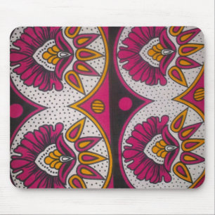 Farbenfrohe afrikanische Stoffe Motif Mousepad