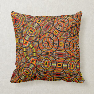 Farbenfrohe afrikanische Stoffe - Nahtloses Muster Kissen