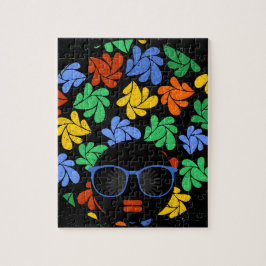 Farbenfrohe Afro-Liebe Puzzle