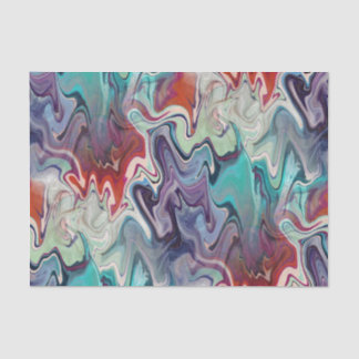 Farbenfrohe Agate Marble Abstrakte Decoupage Seidenpapier