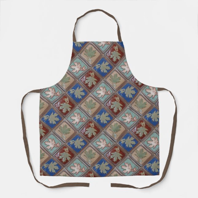 Farbenfrohe Ahorn-Blätter drucken Schürze (Vorderseite)