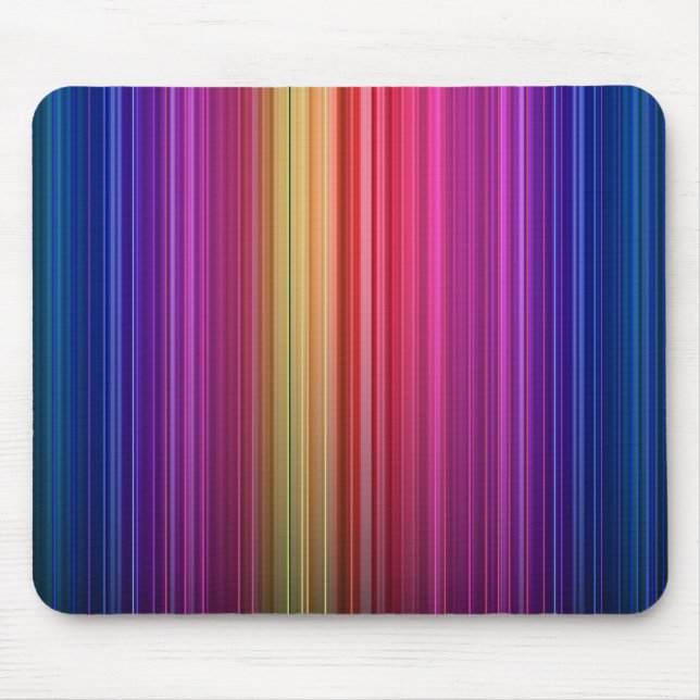 Farbenfrohe Akryllische Regenbogenmuster | Mousepad (Vorne)