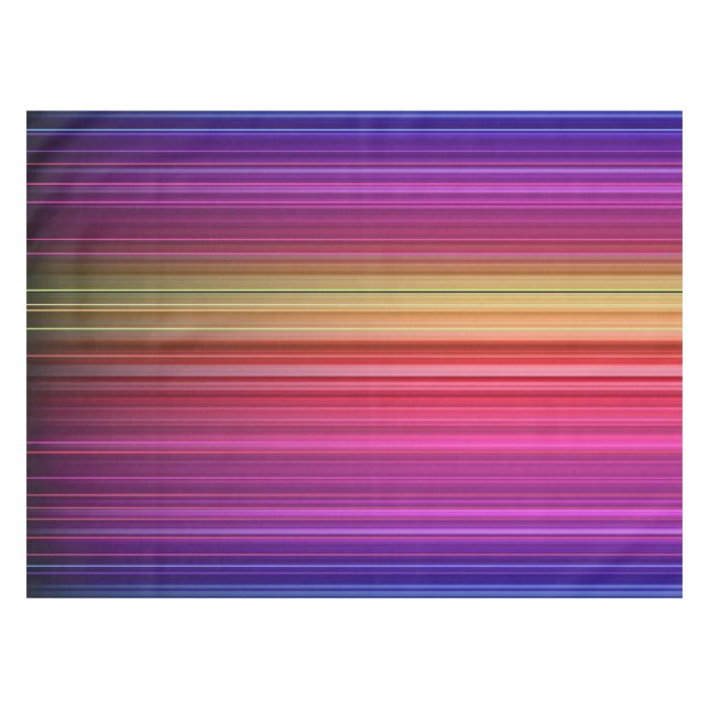 Farbenfrohe Akryllische Regenbogenmuster | Tischdecke (Vorderseite (Horizontal))