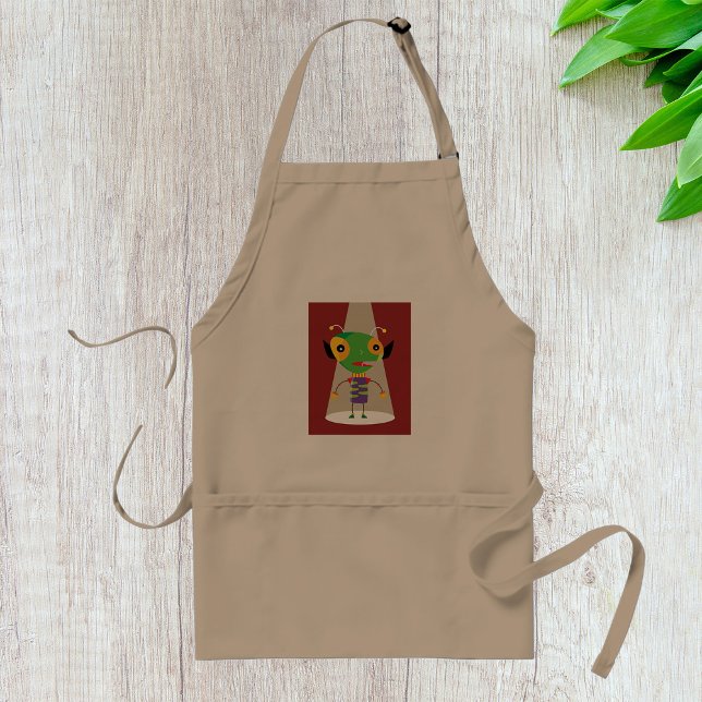 Farbenfrohe Alien Ant in Spotlight Quirky Schürze (Von Creator hochgeladen)