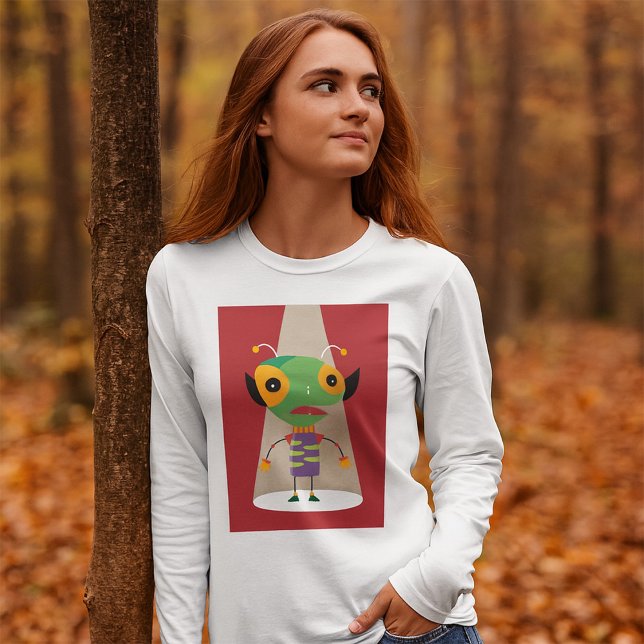 Farbenfrohe Alien Ant in Spotlight Quirky T-Shirt (Von Creator hochgeladen)